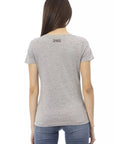 Trussardi Action Gray Cotton Women T-Shirt