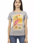 Trussardi Action Gray Cotton Women T-Shirt