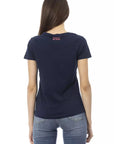 Trussardi Action Blue Cotton Women T-Shirt