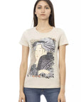 Trussardi Action Beige Cotton Women T-Shirt