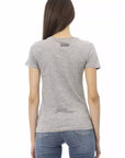 Trussardi Action Gray Cotton Women T-Shirt