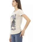Trussardi Action Beige Cotton Women T-Shirt