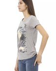 Trussardi Action Gray Cotton Women T-Shirt