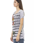 Trussardi Action Gray Cotton Women T-Shirt
