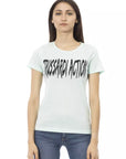 Trussardi Action Light Blue Cotton Women T-Shirt