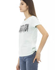 Trussardi Action Light Blue Cotton Women T-Shirt