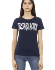 Trussardi Action Blue Cotton Women T-Shirt