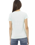 Trussardi Action Light Blue Cotton Women T-Shirt