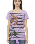 Trussardi Action Purple Cotton Women T-Shirt