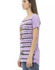 Trussardi Action Purple Cotton Women T-Shirt