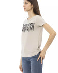 Trussardi Action Beige Cotton Women T-Shirt