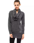 Montana Blu Gray Wool Women Sweater