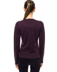 Montana Blu Purple Wool Women Sweater