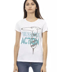 Trussardi Action White Cotton Women T-Shirt