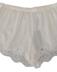 Dolce & Gabbana Elegant White Lace Lingerie Shorts