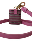 Dolce & Gabbana Chic Leather AirPods Case in Pink