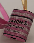 Dolce & Gabbana Chic Leather AirPods Case in Pink