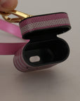 Dolce & Gabbana Chic Leather AirPods Case in Pink