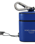 Dolce & Gabbana Elegant Blue Leather Airpods Case