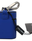 Dolce & Gabbana Elegant Blue Leather Airpods Case
