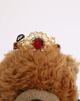Dolce & Gabbana Teddy Bear Crystal Crown Hair Band