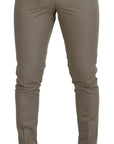 Dolce & Gabbana Stunning Beige Italian Cotton Trousers