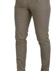 Dolce & Gabbana Stunning Beige Italian Cotton Trousers