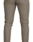 Dolce & Gabbana Stunning Beige Italian Cotton Trousers