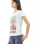 Trussardi Action Light Blue Cotton Women T-Shirt