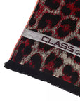 Cavalli Class Burgundy Wool Men Scarf