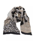 Cavalli Class Beige Wool Men Scarf