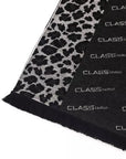 Cavalli Class Black Wool Men Scarf