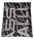 Cavalli Class Gray Wool Men Scarf