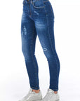 Frankie Morello Blue Denim Women Jeans
