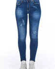 Frankie Morello Blue Denim Women Jeans