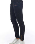 Frankie Morello Black Cotton Women's Jeans