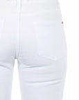 Frankie Morello White Cotton Women Jeans