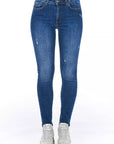 Frankie Morello Blue Denim Women Jeans