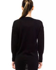 Montana Blu Black Wool Women Sweater