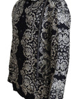 Dolce & Gabbana Elegant Satin Floral Baroque Shirt