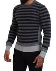 Dolce & Gabbana Elegant Striped Wool Crewneck Sweater