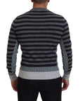 Dolce & Gabbana Elegant Striped Wool Crewneck Sweater