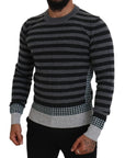 Dolce & Gabbana Elegant Striped Wool Crewneck Sweater