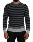 Dolce & Gabbana Elegant Striped Wool Crewneck Sweater