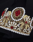 Dolce & Gabbana Elegant Black Slim Fit Dress Shirt with Crown Embroidery