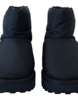 Dolce & Gabbana Elegant Ankle Height Blue Boots for Sophisticated Style