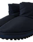 Dolce & Gabbana Elegant Ankle Height Blue Boots for Sophisticated Style