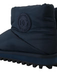 Dolce & Gabbana Elegant Ankle Height Blue Boots for Sophisticated Style
