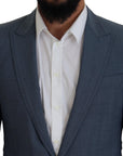 Dolce & Gabbana Elegant Blue Single Breasted Sport Blazer