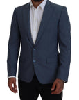 Dolce & Gabbana Elegant Blue Single Breasted Sport Blazer